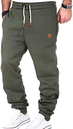 Calça de moletom de zefotim para homens esbeltos calças atléticas de moda de moda de pista casual com multi-bockets