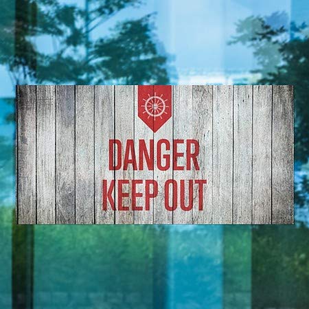 CGSignLab | Janela de perigo para manter a madeira -anáutica se apegar | 24 x12