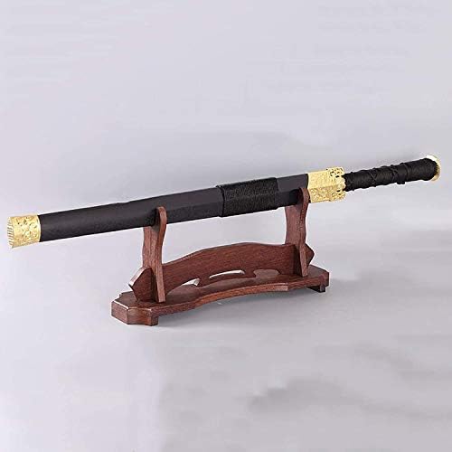 Lieber Iluminação Arma de Arma Rack Stand Samurai Sword Display Stand, Samurai Sword Holder Wood Wood Katana Display Stand para