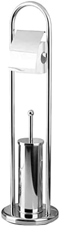 Pusher de vaso sanitário de banheiro de aço inoxidável de 800 mm com suporte de papel, tipo de piso de uso duplo use design de limpeza mobiliário de escova