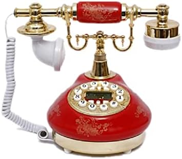 N/A Antigo Telefone L uma linha antiga de telefones antiquados de botão, exibir LCD exibir telefone retrô de cerâmica