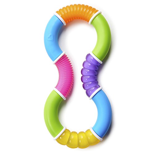 Munchkin Twisty Figura 8 Baby Teether Toy, BPA grátis, mais de 6 meses