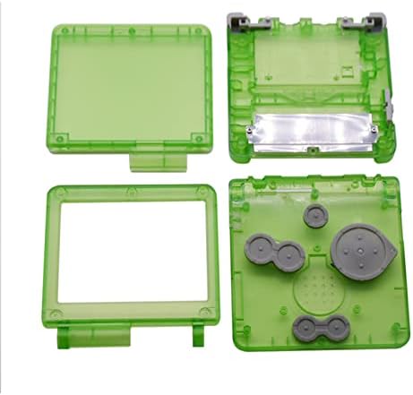 Meijunter Substituição transparente transparente Habitação completa Kit de peças de estojo de casca de casca com lente e chave de fenda para Nintendo Gameboy Advance SP GBA SP Console