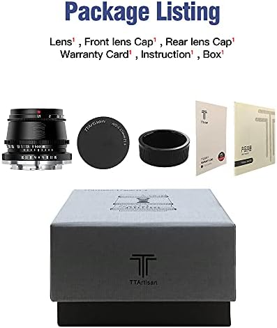 Ttartisan 35mm F1.4 APS-C Manual Focus Lens para a câmera Sony E Mount como A9 A7R IV A7R III A7R II A7S II A7III A7II A5000