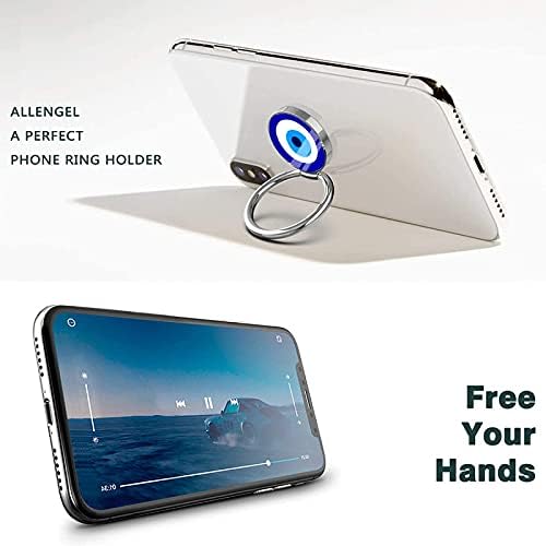 Stand do suporte do anel de telefone celular Xiajons, suporte de rotação de 360 ​​graus compatível com todos os smartphones ， para homem Mulher Evil Eye Pattern （Azul）