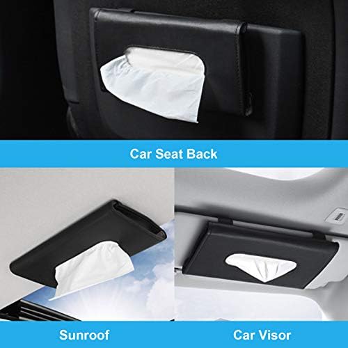 Titular de tecido emoin para carro, porta -tecidos de carro Visor, suporte para caixas de lenços para carros de carros