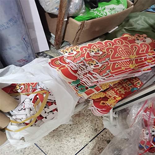 Festival do Padrão de Aniversário Tigres Festa de casa Porta do ornamento de primavera 2022 decoração de decoração decoração de decoração chinesa e pendura ornamento inteligente