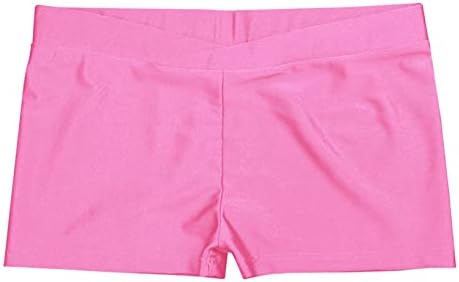 FreeBily Girls Cutt Slim Fit Yoga Cheer Volleyball Shorts quente