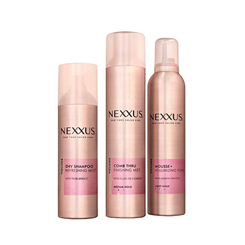 NEXXUS Hair Mousse Travel & Trial Volumizing Foam, Volumizing Hair Mousse, Volume Hair Styling 2 Oz 12 Contagem