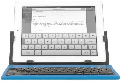 Ihome Type Series: Type Slim Bluetooth Teclado Caixa para iPad 2/3/4, azul