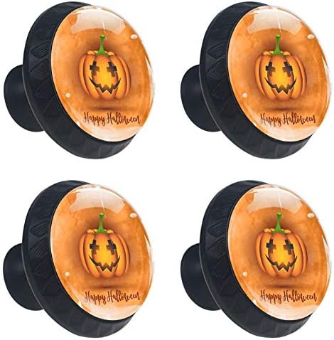 Idealiy Aquarela Halloween Pumpkin Porta Mutreles Placks Pulls Cupboard Landles Dravera Wardrobe 4pcs