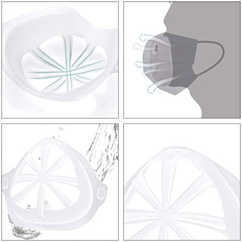 Campa curta de 10pcs Tampa face de suporte interno quadro 3D Proteção de bato e nariz Proteção Aumentar o espaço de maquiagem do espaço respiratório