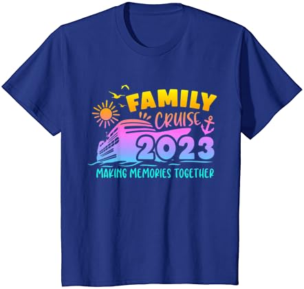 Cruzeiro da família 2023 Férias em família fazendo memórias juntas camiseta