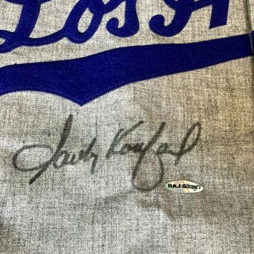 Sandy Koufax assinou autêntico 1963 Los Angeles Dodgers Jersey Upper Deck Uda COA - Jerseys autografadas da MLB