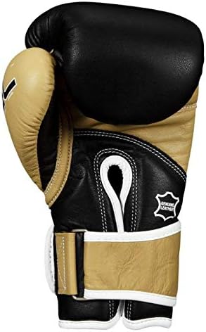 Título Boxing Gel World V2T Bag luvas, preto/dourado, médio
