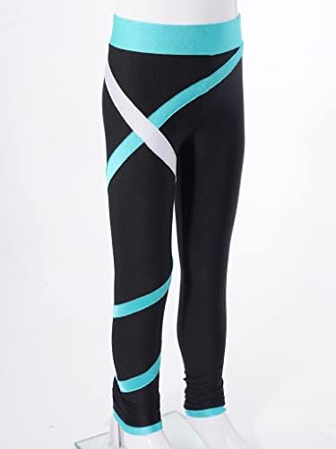 Calças de treino de leggings atléticas de garotas de kaerm esportes de calças de ginástica de ginástica esportes de ginástica
