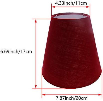 Heyiarbeit 1pcs lâmpada média de barril de barril abajur para lâmpada de mesa e piso de linho natural de linho natural