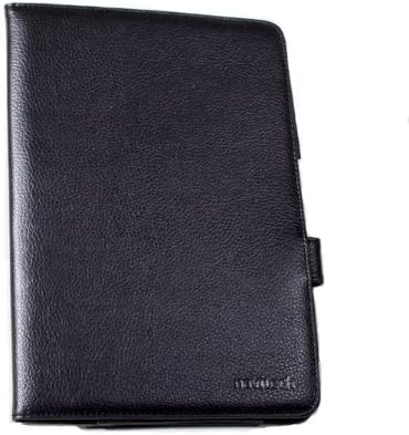 Navitech Genuine Black Napa Leather Flip Abrir estilos de livro de 7 polegadas Caso/capa compatível com o Archos 70