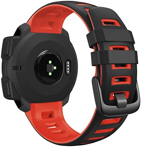 KDEGK Silicone Watchbands tiras para Garmin Instinct Smart Watch Relógio 22mm Banda de pulseira de pulseira Instinto/esports/maré/solar