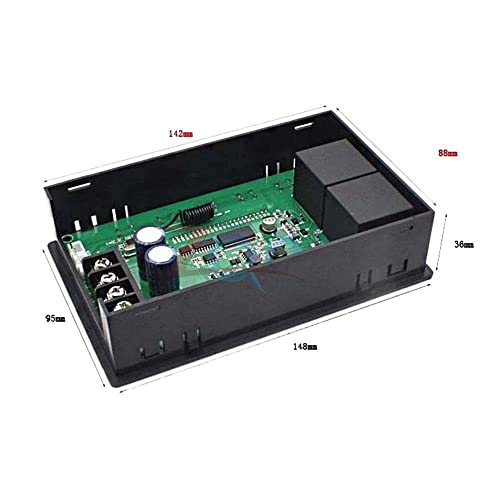CC 10-12V 24V 36V 48V 55V 60A PWM Speed ​​Controller Governador LCD Display Timing reversível com controlador remoto