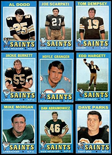 1971 Topps New Orleans Saints Team estabeleceu o New Orleans Saints ex Saints