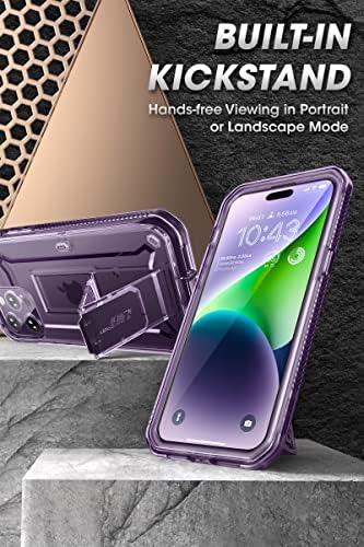SupCase Unicorn Beetle Pro Case para iPhone 14 Pro Max 6.7 , com protetor de tela embutido e Kickstand & Belt-Clip Hovery