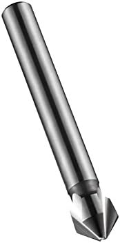 Dormer G136 Série de alta velocidade de aço de aço único e acabamento não revestido, 3 flautas, 90 graus, haste redonda,