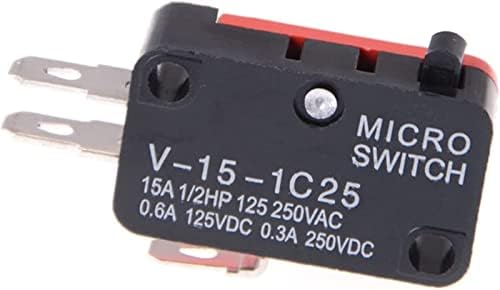 Micro comutadores 10pcs/lote micro switch V-15-1c25, Silver Point V-15-IC25 Forno de microondas, interruptor de