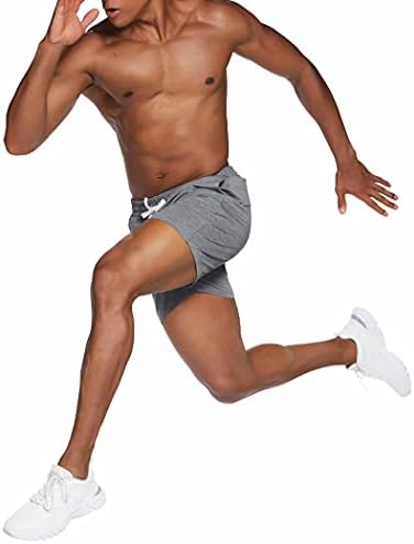 Deyeek Mens 5,5 polegadas Lounge Pijama shorts de algodão seco rápido shorts shorts elásticos de ginástica atlética de ginástica
