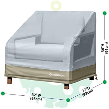 [MONhoon] Cadeira de pátio Capa de cadeira de pátio à prova d'água ao ar livre Patio Furniture Chair