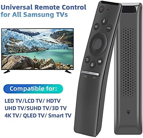 GVirtUe Universal Voice Remote Controle para Samsung Smart TV LED QLED LCD 4K 8K UHD HDTV 3D CRISTAL Frame Curved Smart TV