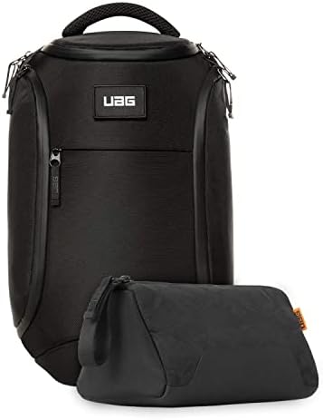 Urban Armour Gear UAG UAG Mochila de laptop resistente ao clima leve de 18 litros, Backpack, Standard Black + UAG DOPP KIT