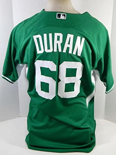 2015 Detroit Tigers Omar Duran 68 Jogo emitido Green Jersey St Patricks 50 S P 6 - Jogo usada MLB Jerseys