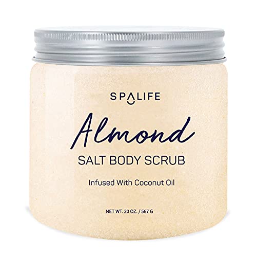 Spa Life Life Salt Salp Body Scrub infundido com óleo de coco