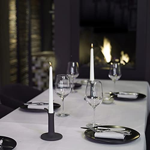Bolsius White Stoper Velas - 4 Pacote de vela de 10 polegadas de 4 polegadas - 8 horas Tempo de queima - Qualidade européia premium