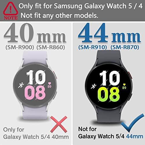 Case Wugongyan Compatível com Samsung Galaxy Watch 5 2022 / Galaxy Watch 4 2021 Protetor de tela 40mm 44mm TPU Anti-arranhão Acessórios de capa de face protetora completa