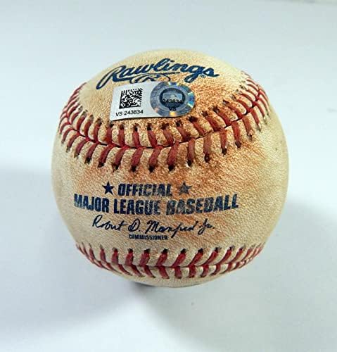2020 Chicago Cubs Pirates Game usou beisebol Cederlind David Bote RBI Single - MLB Game Usado Baseballs usados