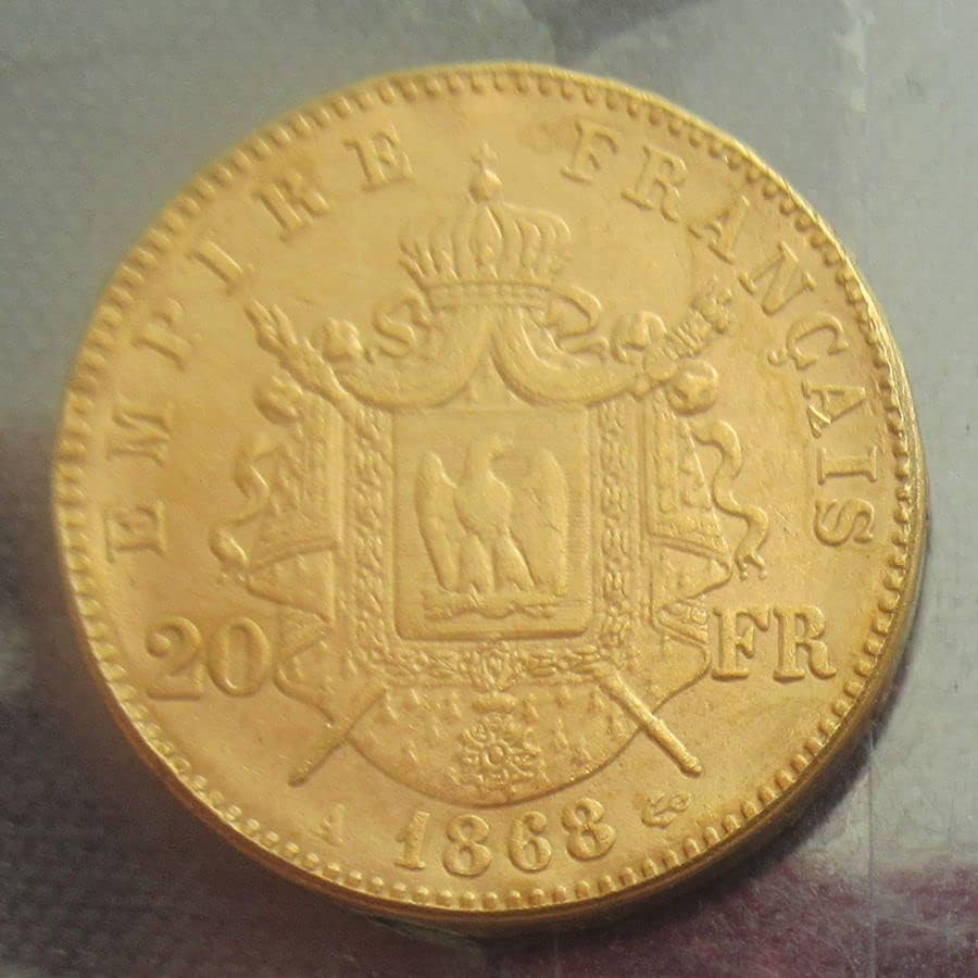 20 FRANCS NAPOLEON 17 MODELOS Opcional Franc Franc Copy estrangeiro Coin comemorativo banhado a ouro