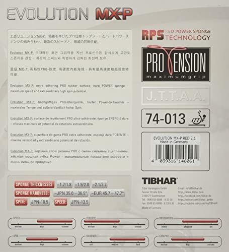 TIBHAR Evolution MX-P Tabela de borracha de tênis