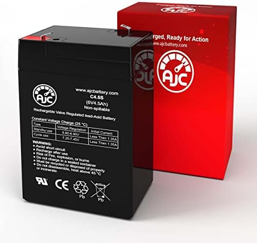 ADEMCO 2589 6V 4.5AH Bateria de alarme - esta é uma substituição da marca AJC