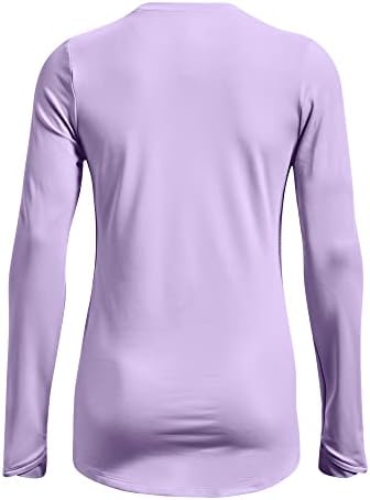 Under Armour Mulher Camiseta de Crew Crew de Manga Longa de Mulheres