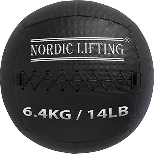 Nordic Lifting Slam Ball 15 lb pacote com bola de parede 14 lb