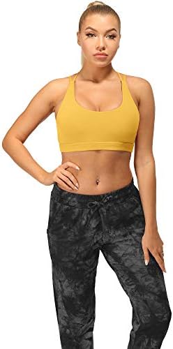 BRA ESPORTIVO DE STRIPTH ICYZONE para mulheres - Racerback Yoga Bra acolchoado Treino de corrida Tops