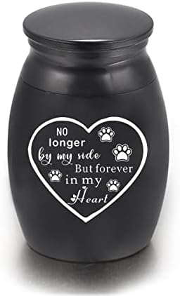 YHSG Cremação negra Urna, Urna Funeral Memorial, Adequada para Animais de Pet ou Cinzas Humanas, 2pcs