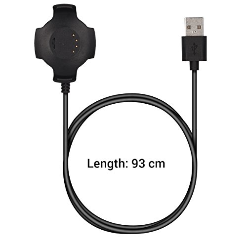 Kwmobile Charger Cord Compatível com Huami Amazfit - carregador para Smart Watch USB Cable - Black