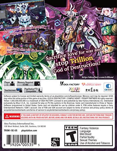 Trilhão: Deus da destruição - PlayStation Vita