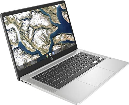 HP 2021 Chromebook 14 polegadas FHD 1080P Laptop | Intel Celeron N4000 até 2,6 GHz | Memória de 4 GB | 64 GB EMMC | Wifi | Bluetooth | Webcam | Chrome OS + Nexigo 128 GB MicroSD Pacote de cartão