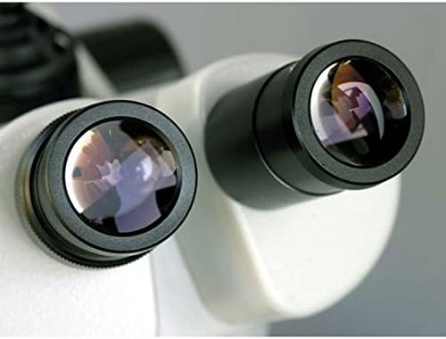 Microscópio estéreo binocular AMSCOPE SW-2B13Y, Oche Wh10x, ampliação 10x/15x/30x/45x, objetivo 1x/3x, iluminação superior e inferior de halogênio, suporte de pilar, 110v-120V, inclui lente de 1,5x de barlow