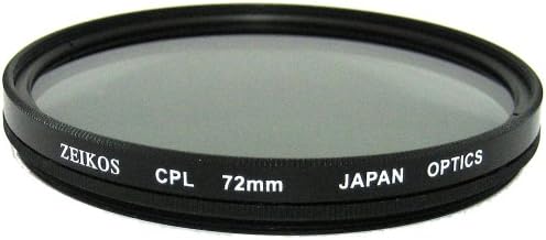 ZEIKOS POLARIZER CIRCULAR MULTIATILIZADO ZEIKOS Filtro de vidro com montagem rotativa para Nikon AF-P DX Nikkor 18-55mm, Nikon 1 Nikkor 10-100mm & Tamron AF 90mm f/ 2.8 di