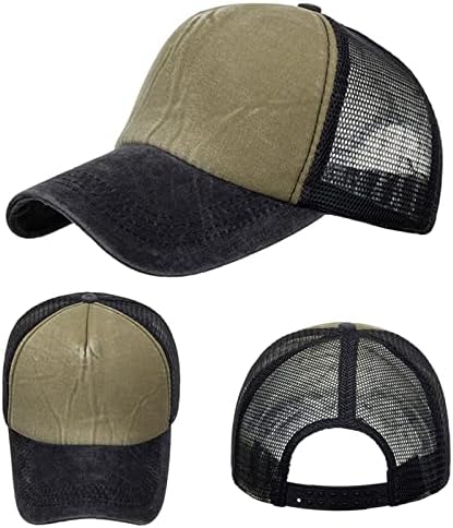 Baseball Sports Hat for Men Mulheres Hip Hop Mesh Plain Back Snapback Ball Cap Breathable Trendy Trucker Sun Caps